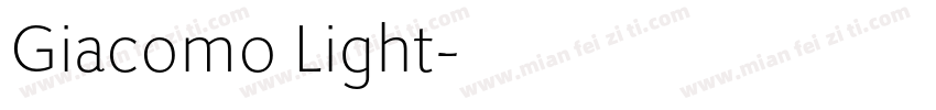 Giacomo Light字体转换